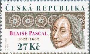 Stamp, Blaise Pascal, Mathematician, Czech Republic,  , Famous People, Mathematicians