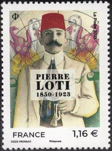 Stamp, Pierre Loti, Author, France,  , Authors, Famous People, Literary People (Poets and Writers), Literature, Military Officers