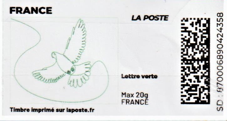 Doodle. Green Dove. Redesign without LaposteLogo