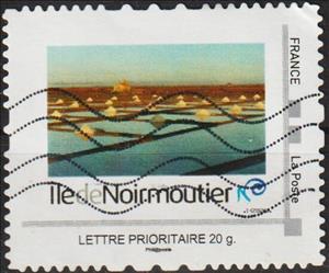 Stamp, Ile de Noirmoutier. Salt pans, France,  , Coastal Areas, Islands