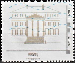 Stamp, Stately Home Frontage, France,  , Houses