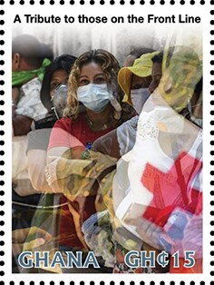 Stamp, A Tribute to those on the Front Line, Ghana,  , Diseases, Healthcare