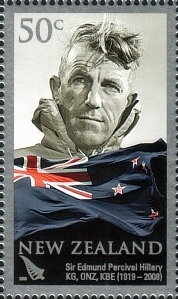 Stamp, Portrait, New Zealand,  , Explorers, Famous People, Flags