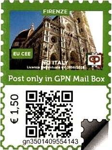 Stamp, Florence — Florence Cathedral 4, Personalized and Private Mail Stamps,  , Churches - Cathedrals - Basilicas - Chapels