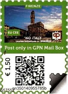 Stamp, Florence — Palazzo Vecchio 2, Personalized and Private Mail Stamps,  , City Halls