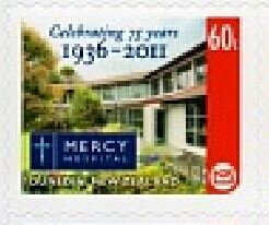 Stamp, Mercy Hospital - Celebrating 75 Years, Personalized and Private Mail Stamps,  , Anniversaries and Jubilees, Buildings, Hospitals