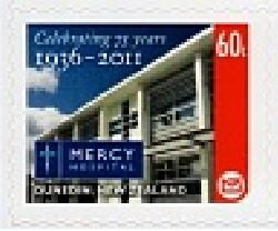 Stamp, Mercy Hospital - Celebrating 75 Years, Personalized and Private Mail Stamps,  , Anniversaries and Jubilees, Buildings, Hospitals