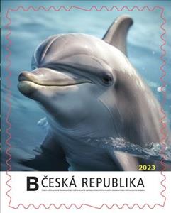 Stamp, Obrázek umělé inteligence: Delfín, Personalized and Private Mail Stamps,  , Animals (Fauna), Computer Sciences, Dolphins, Sea (Marine) Mammals