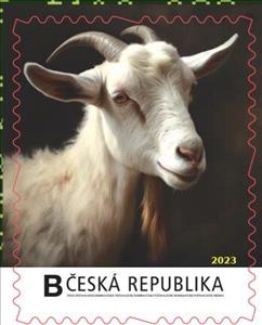 Stamp, Obrázek umělé inteligence: Koza, Personalized and Private Mail Stamps,  , Animals (Fauna), Computer Sciences, Goats