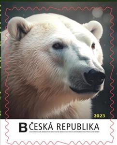 Stamp, Obrázek umělé inteligence: Lední medvěd, Personalized and Private Mail Stamps,  , Animals (Fauna), Bears, Computer Sciences, Polar Bears