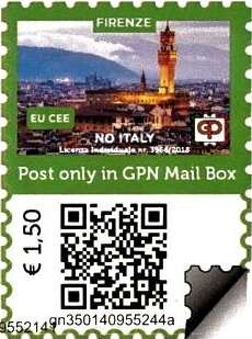 Stamp, Palazzo Vecchio 1, Personalized and Private Mail Stamps,  , City Halls, Townscapes / City Views