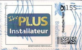 Stamp, Plus Installateur, Personalized and Private Mail Stamps,  , Building Industry, Telecommunication