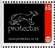 Stamp, Protectus Numismatist Supplies, Personalized and Private Mail Stamps,  , Advertisements, Animals (Fauna), Logos, Numismatics, Stylized Animals