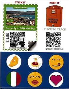 Full Pane, View of Cinque Terre 13, Personalized and Private Mail Stamps,  , Townscapes / City Views