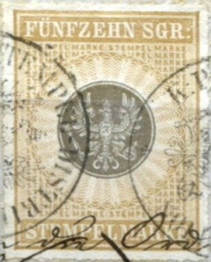 Revenue stamp, Eagle in circle