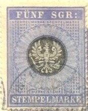 Revenue stamp, Eagle in circle