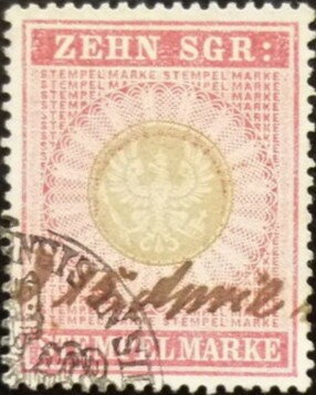 Revenue stamp, Eagle in circle