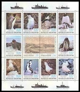Full Pane, Antarctic base in the South Orkney Islands, fauna, Argentina,  , Birds, Landscapes, Mammals, Mountains, Penguins, Sea (Marine) Mammals, Seals (Animals), Ships