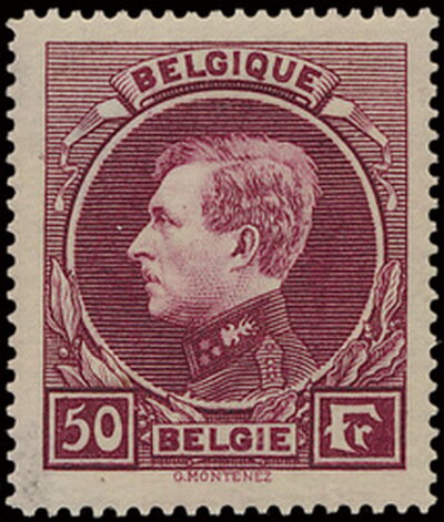 King Albert I type "Montenez'