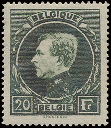 King Albert I type "Montenez'