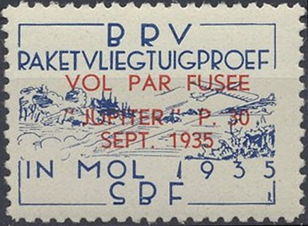 Launching of the Rocket Plane in Mol - Overprinted