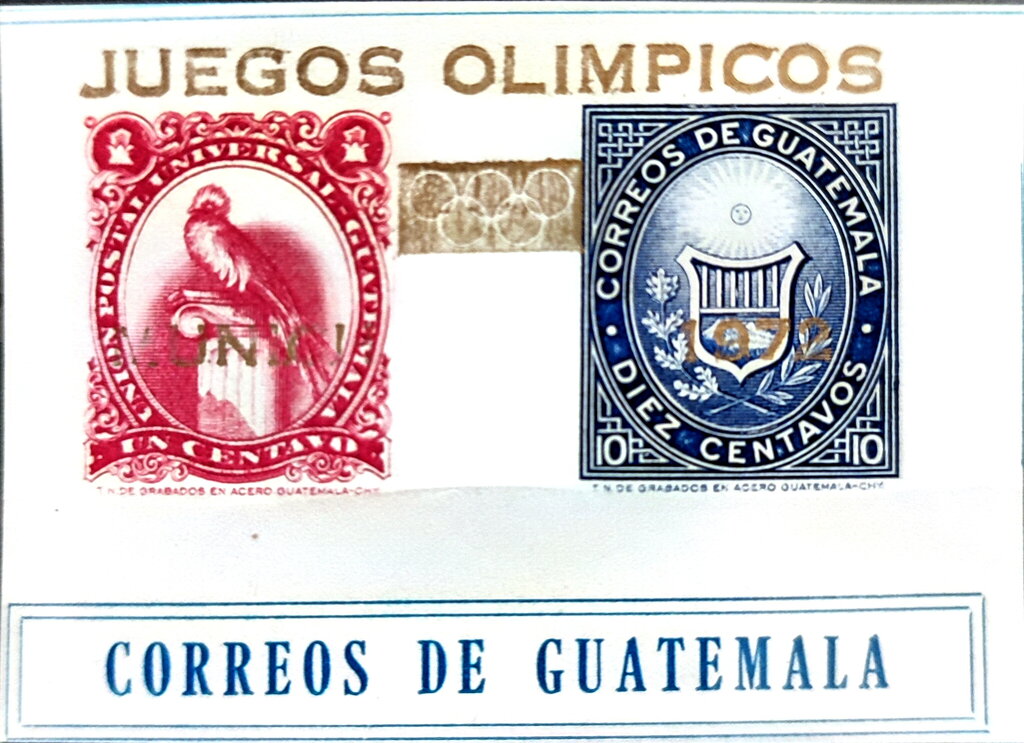 75th Anniv. Of the UPU - souvenir sheet overprinted in gold