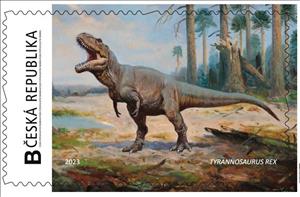 Stamp, Coelophysis Bauri, Personalized and Private Mail Stamps,  , Prehistorical Animals