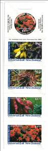 Booklet Pane, Pohutukawa, Personalized and Private Mail Stamps,  , Flowers, Plants (Flora), Round Stamps