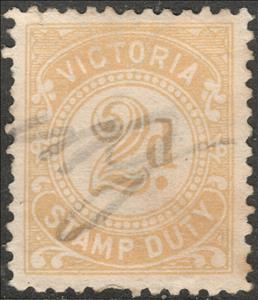 Stamp, Large Numeral, Victoria,  
