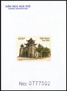 Souvenir Sheet, Phát Diệm Cathedral, Ninh Bình, Vietnam,  , Architecture, Churches - Cathedrals - Basilicas - Chapels