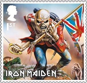 Stamp, Eddie from The Trooper Album, United Kingdom of Great Britain & Northern Ireland,  , Famous People, Mascots, Musicians