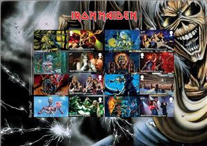 Mini Sheet, Iron Maiden : Eddie Collector's Sheet, United Kingdom of Great Britain & Northern Ireland,  , Famous People, Musicians