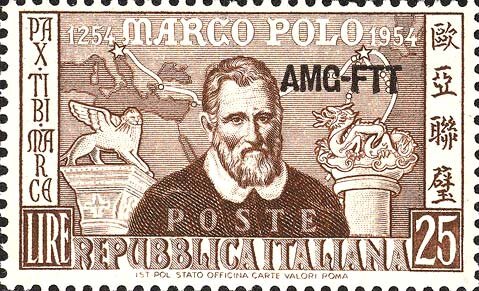 Marco Polo, Lion of Venice, Chinese Dragon and Map