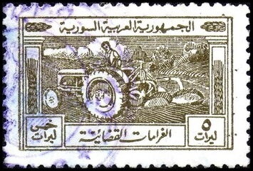 Tractor and plough