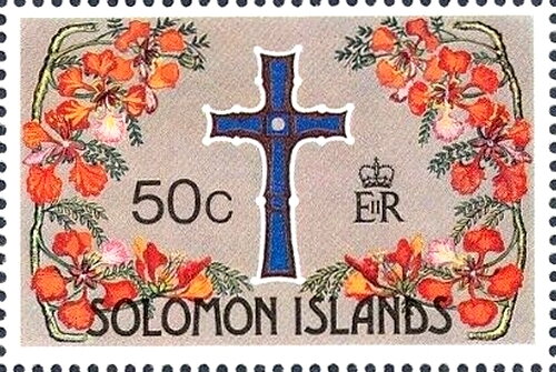 Cross Surrounded by Flowers