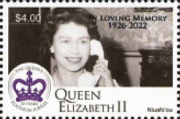 Queen Elizabeth II - Overprinted