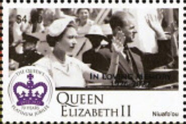 Queen Elizabeth II - Overprinted