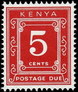 Stamp, Number, Kenya,  , Numbers