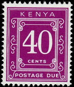 Stamp, Number, Kenya,  , Numbers