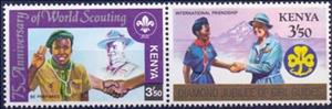 Se-tenant, Scouting Year, Kenya,  , Anniversaries and Jubilees, Scouting