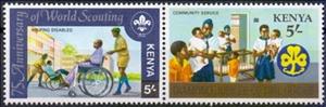 Se-tenant, Scouting Year, Kenya,  , Anniversaries and Jubilees, Scouting