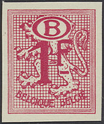 Service Stamp: Numeral on Heraldic Lion + B in oval