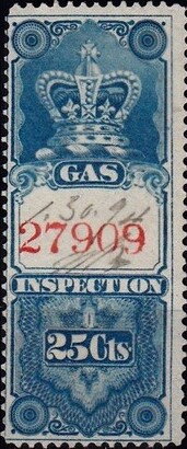 Stamp, Gas Inspection "Crown" Issue, Canada,  , Crowns and Coronets