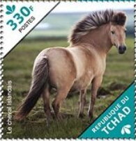 Stamp, The Icelandic Horse, Chad,  , Animals (Fauna), Horses, Mammals