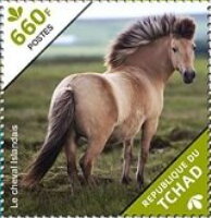Stamp, The Icelandic Horse, Chad,  , Animals (Fauna), Horses, Mammals