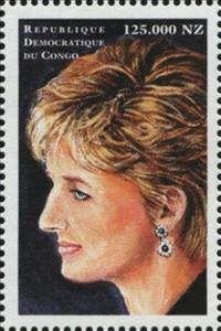 Stamp, Princess Diana, Congo, Democratic Republic (Kinshasa),  , Royalty