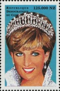 Stamp, Princess Diana, Congo, Democratic Republic (Kinshasa),  , Royalty
