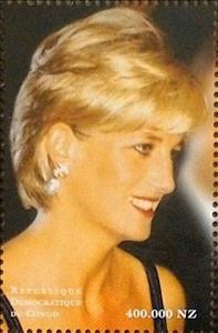 Stamp, Princess Diana, Congo, Democratic Republic (Kinshasa),  , Royalty