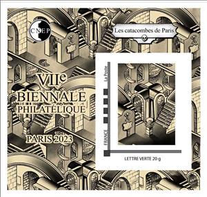 Souvenir Sheet, VII Biennale Philatelique - Paris 2023, France,  , Philatelic Exhibitions