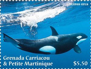 Stamp, Orcas, Grenada Carriacou & Petite Martinique,  , Animals (Fauna), Sea (Marine) Mammals, Whales